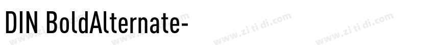 DIN BoldAlternate字体转换
